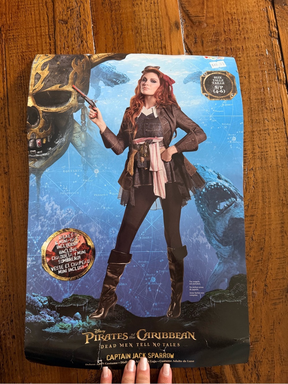 Deluxe Captain Jack Sparrow female adult Costume - Disney size s/p
